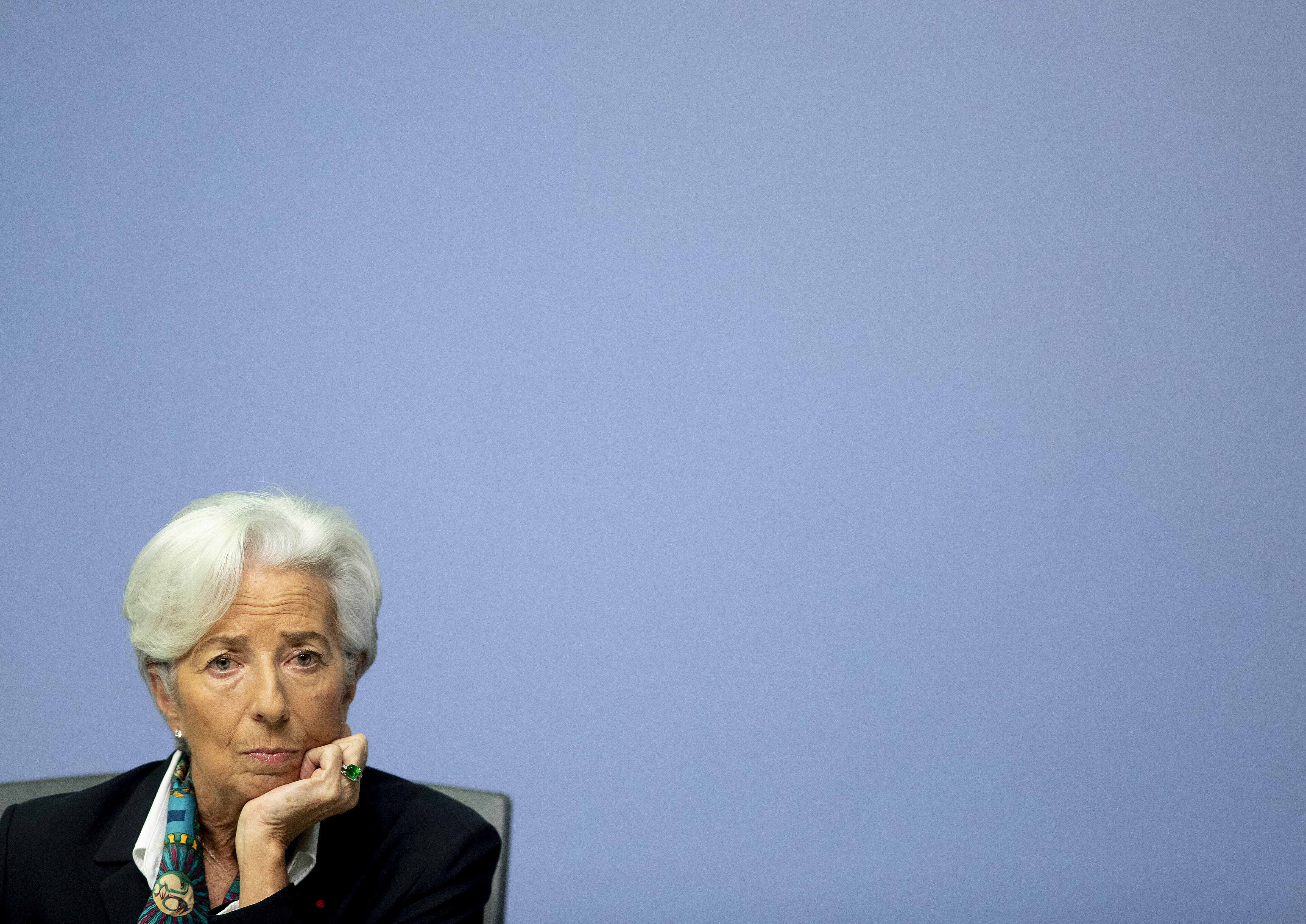 European Central Bank sees a few upbeat signs in eurozone