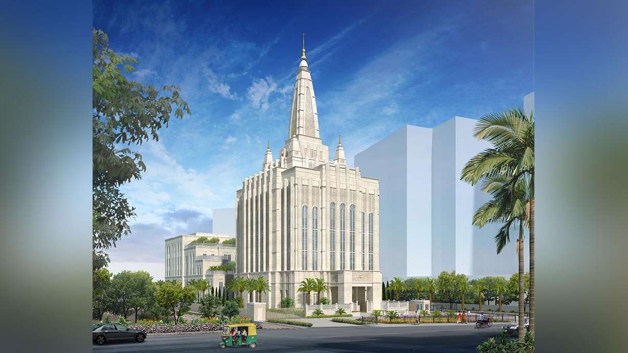 Church releases rendering and location of first Latter-day Saint temple in India
