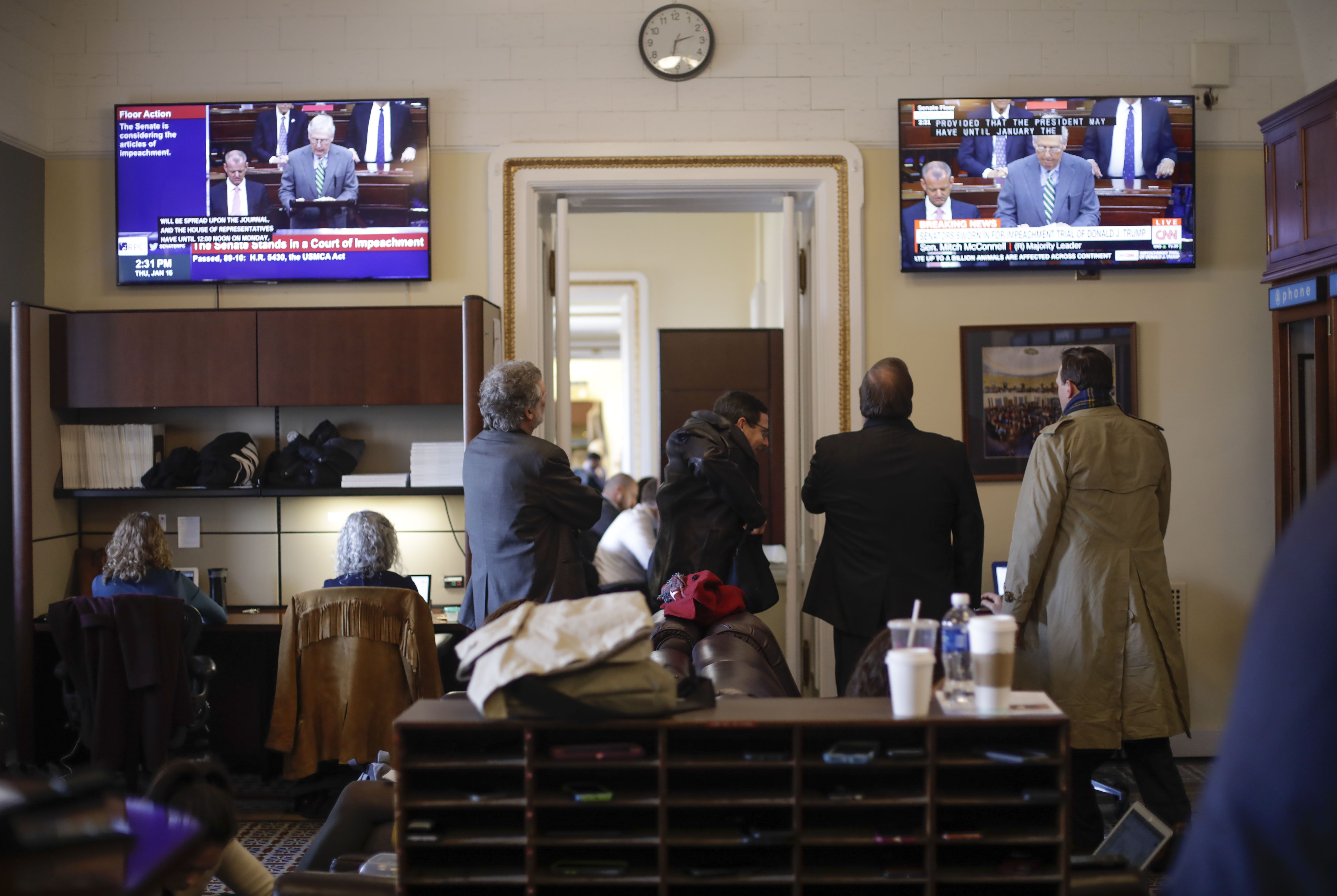 Reporters getting 1st taste of impeachment restrictions