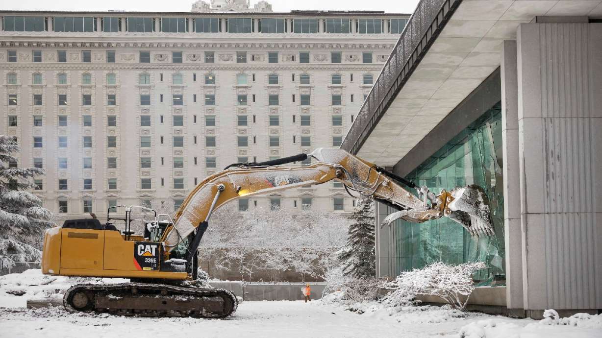 Temple Square demolition begins a 4-year renovation project