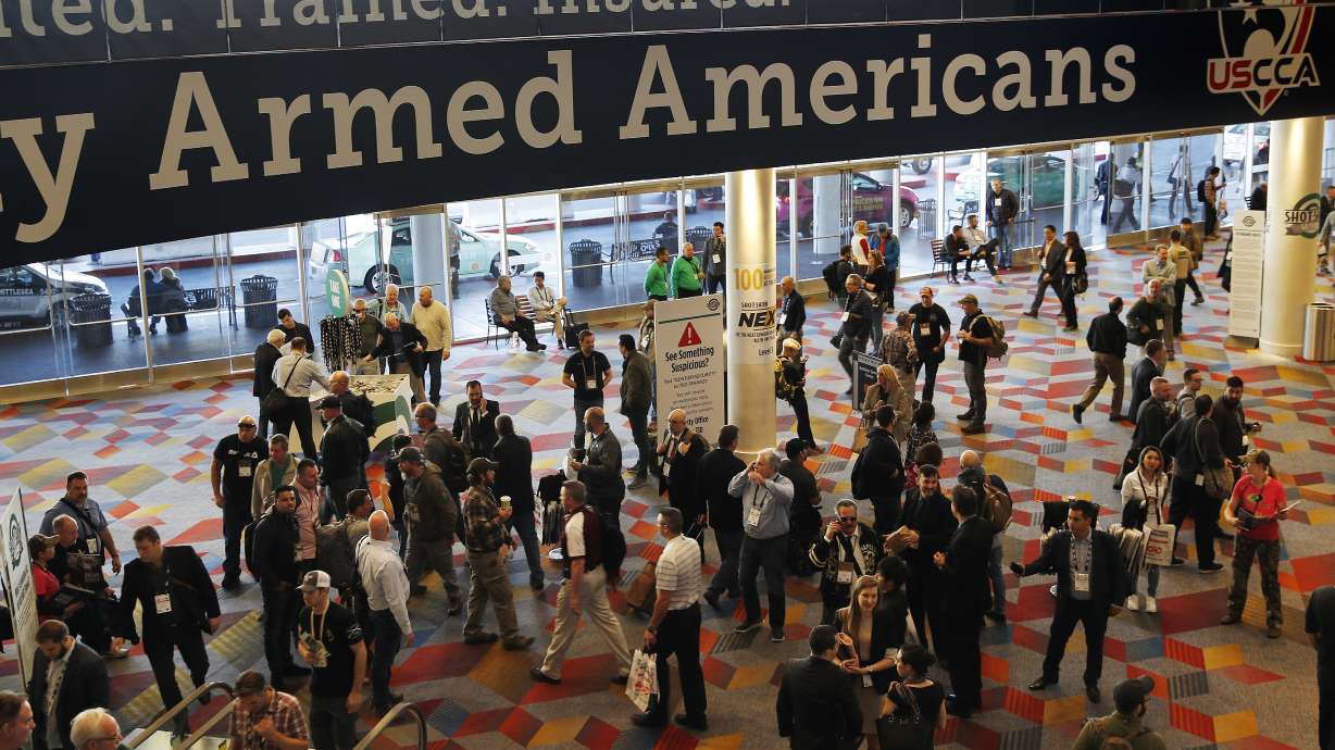 Gun industry gathers amid slumping sales, rising tensions