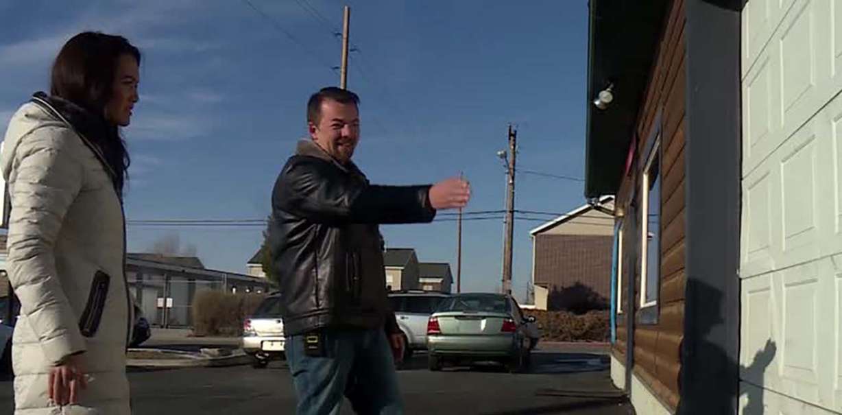 Mark Bass, owner of M3 Auto in Murray, talks with KSL TV's Tania Dean. Photo: KSL TV