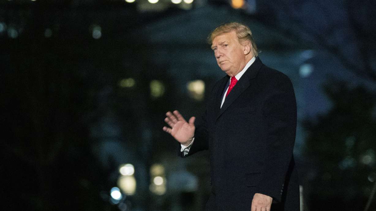 Trump heads to Switzerland with Senate trial to reconvene