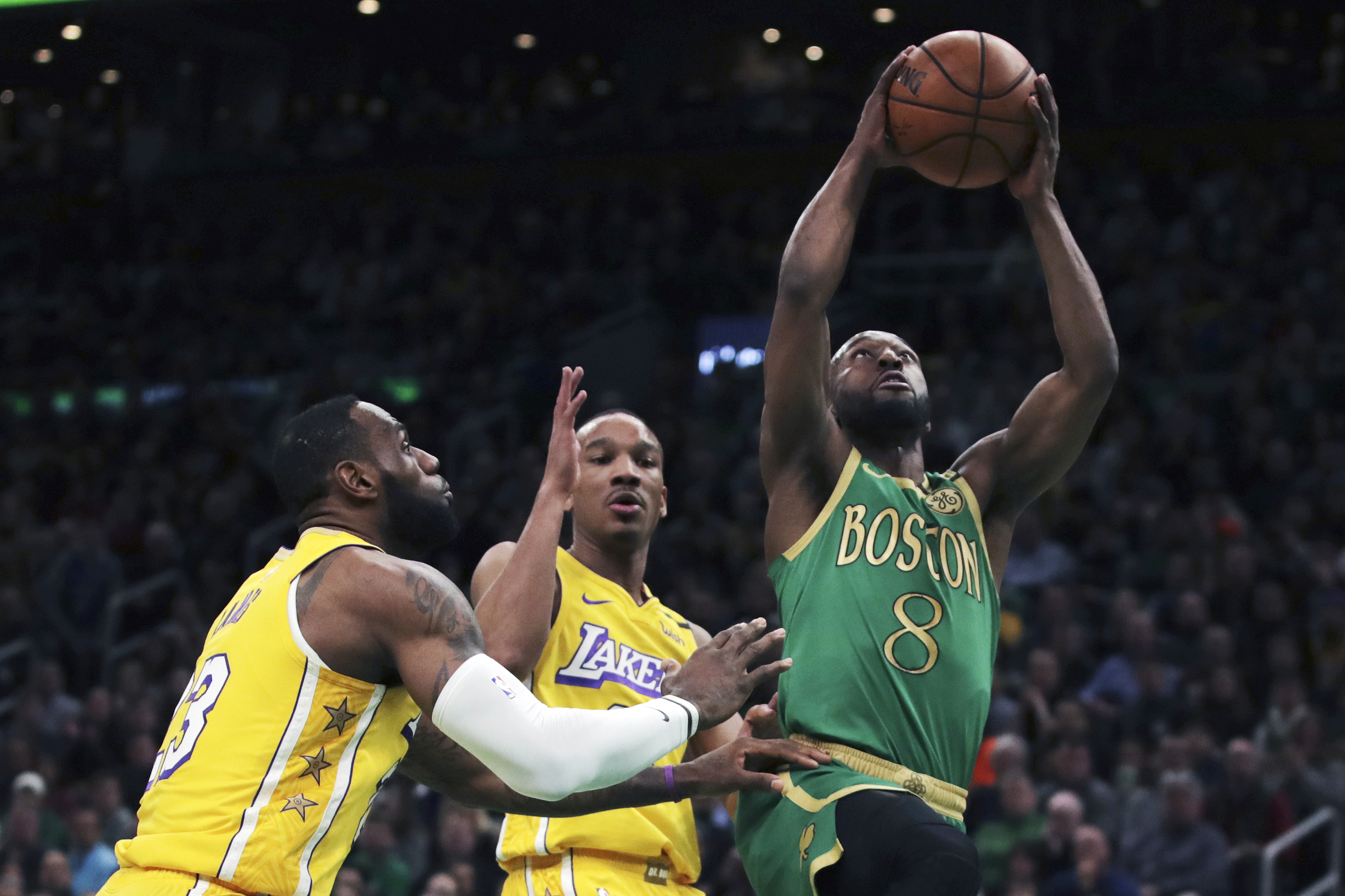 Kemba beats LeBron for 1st time, Celtics top LA 139-107