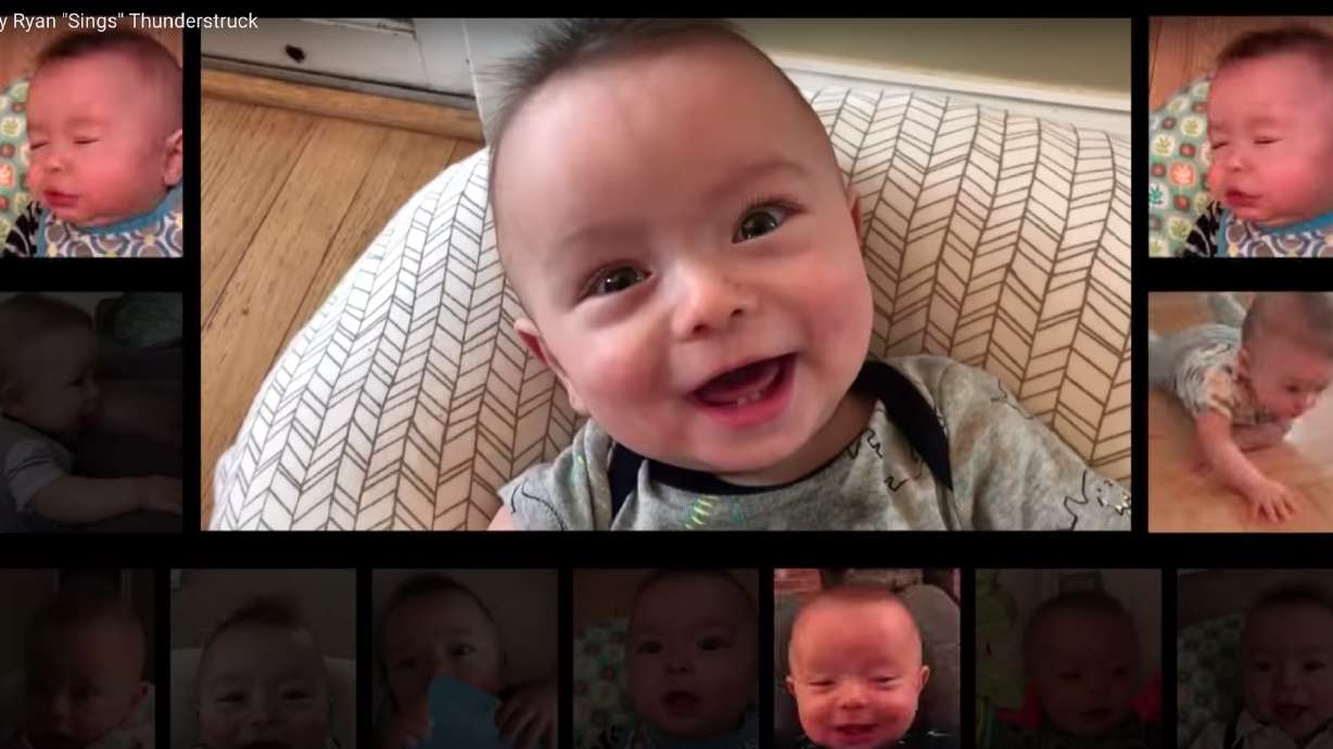 Have You Seen This? Dad cuts baby noises together to create 'Thunderstruck'