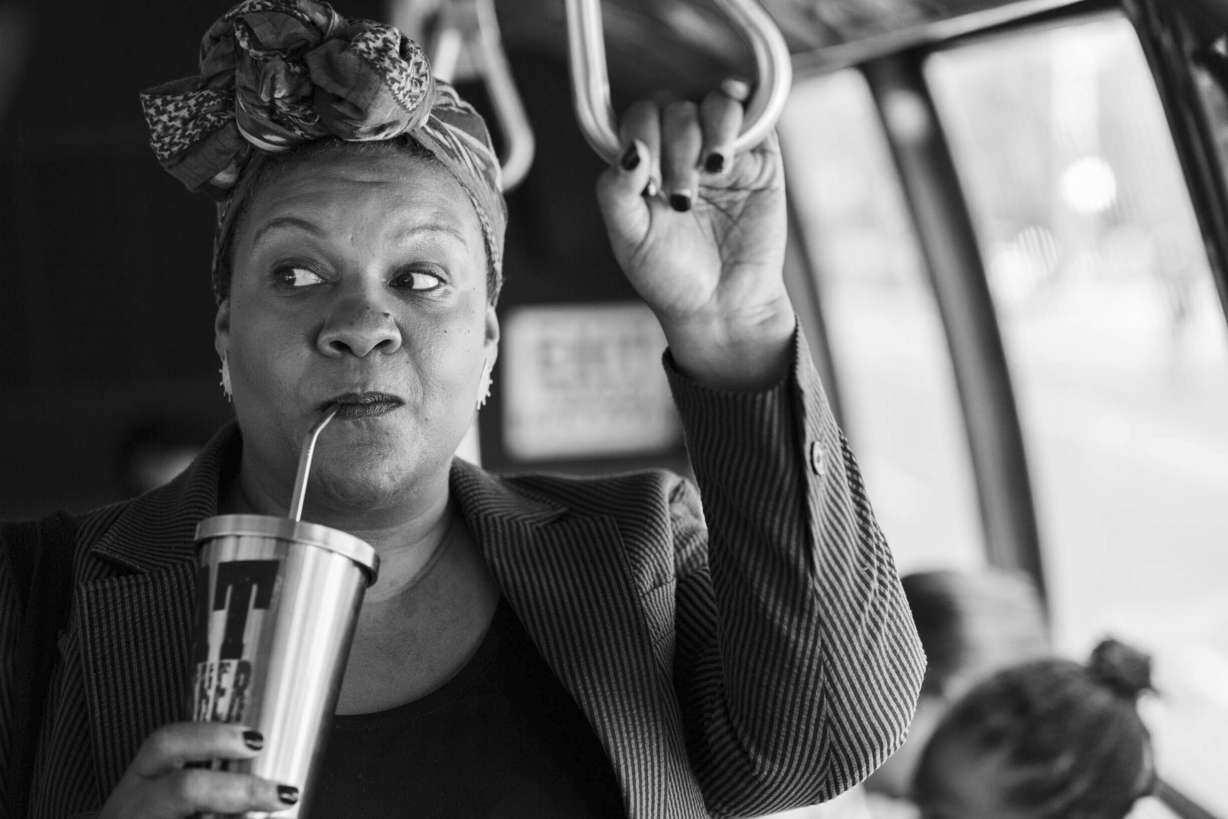 This image released by the Sundance Institute shows Radha Blank in 'The 40-Year-Old Version,' an official selection of the U.S. dramatic competition at the 2020 Sundance Film Festival, running from Jan. 23 thru Feb. 2. (Jeong Park/Sundance Institute via AP)