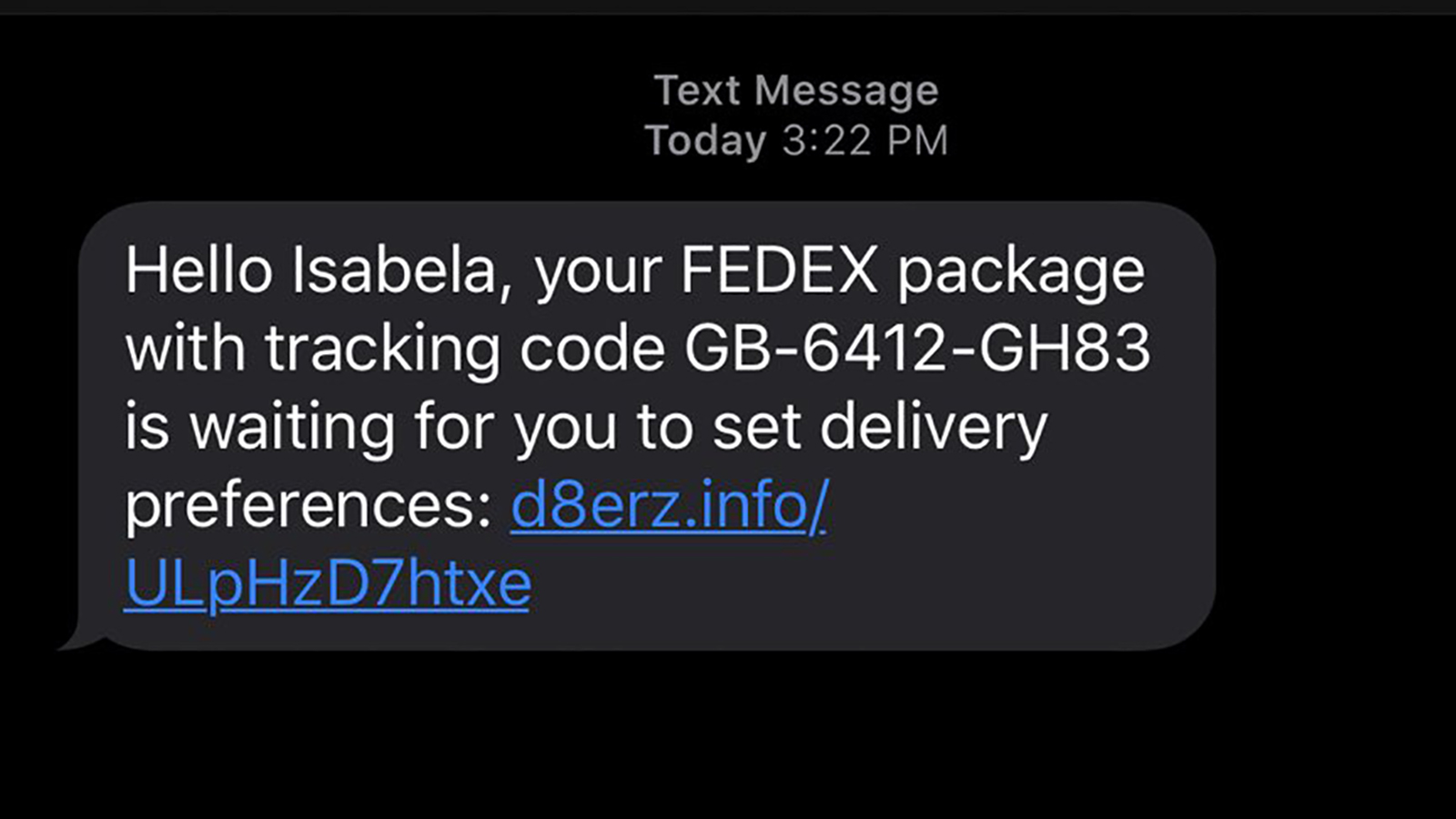 New text message scam disguises itself as FedEx notification