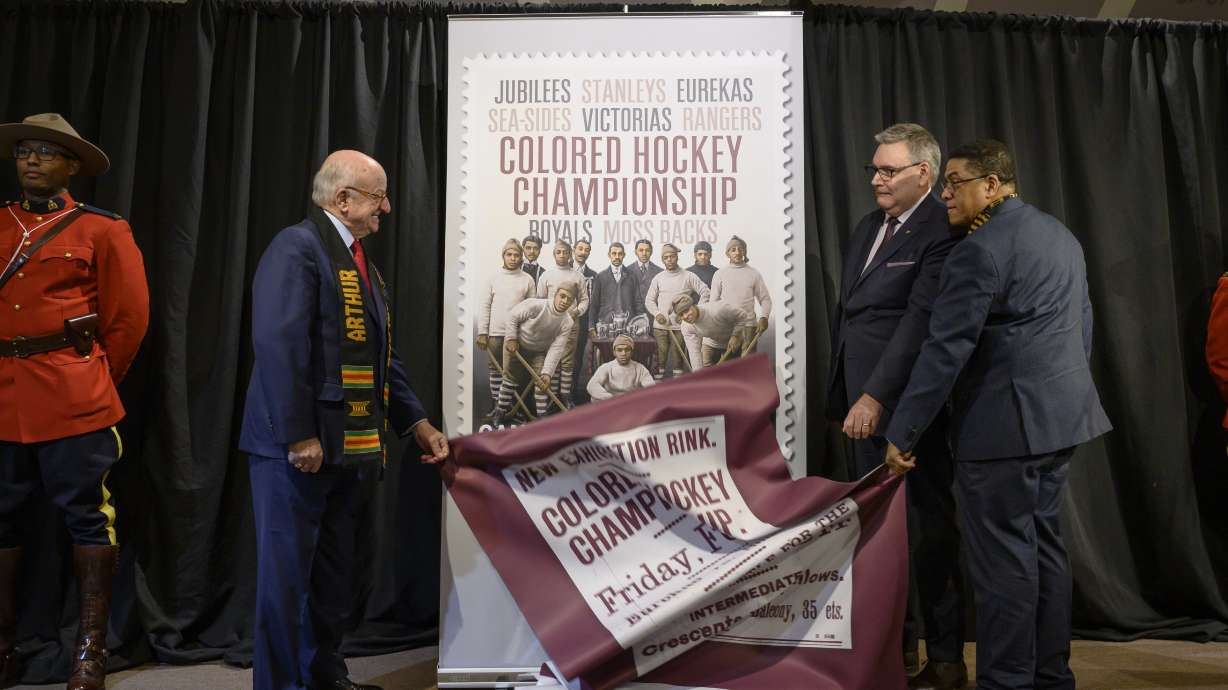 Canada stamps honor on pre-NHL all-black hockey league