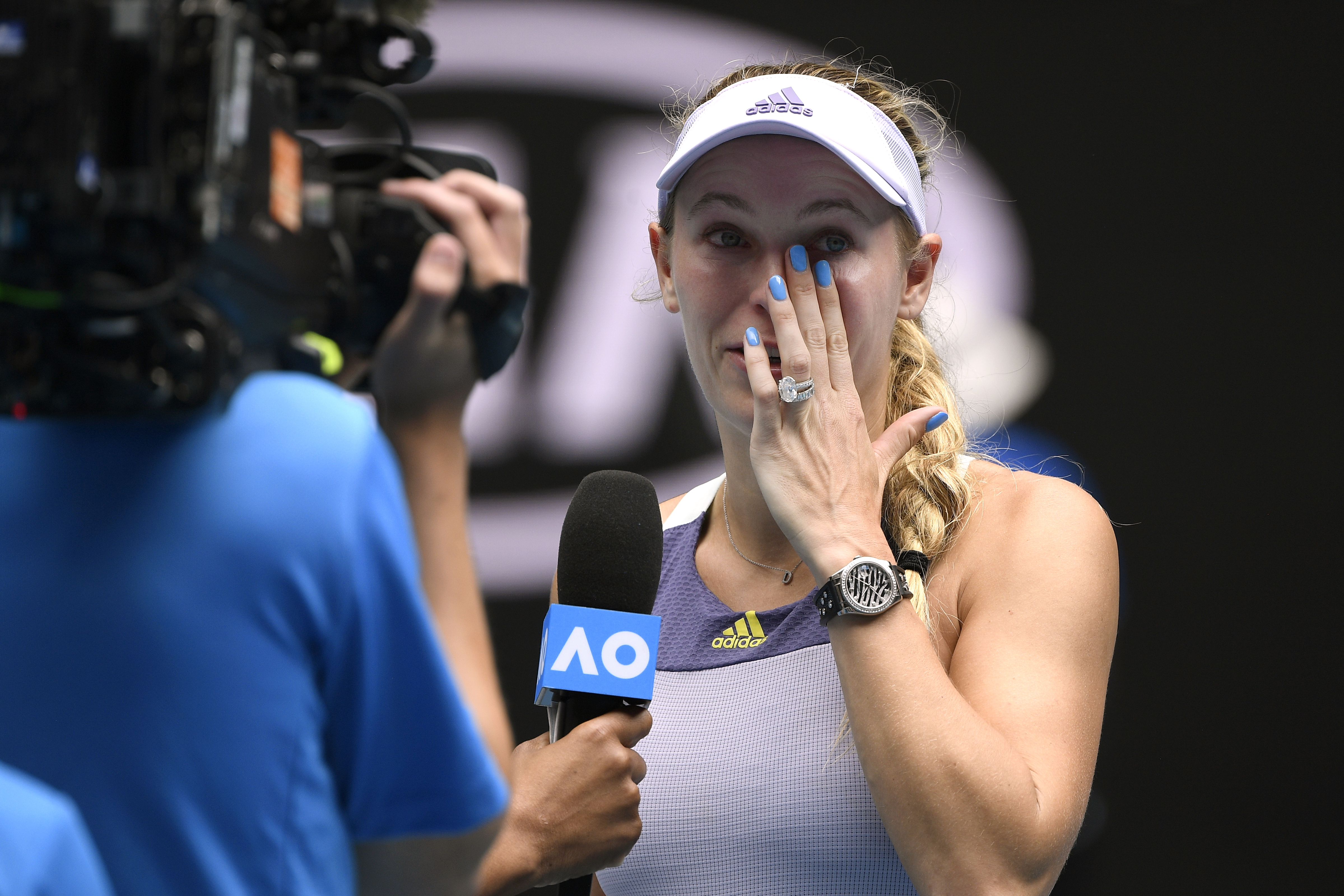 Bittersweet: Caroline Wozniacki's career ends in Australia