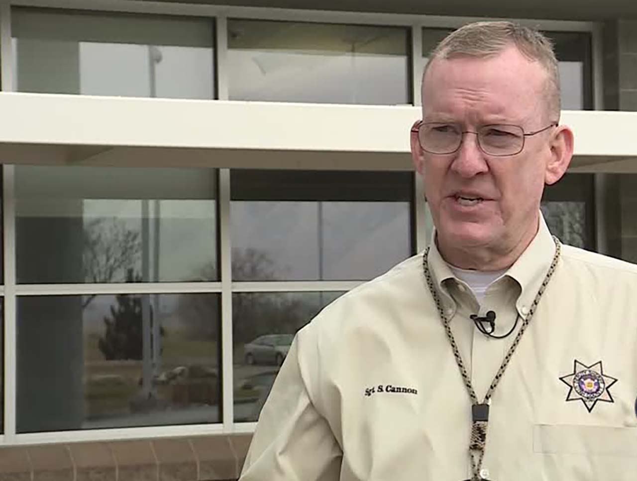 Sgt. Spencer Cannon with the Utah County Sheriff’s Office said several law enforcement vehicles were all broken into the night of Wednesday, Jan. 15, and early morning hours of Thursday, Jan. 16. Photo: Aubrey Shafer, KSL TV