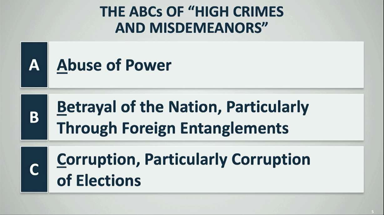 Trump's idea of executive power is also impeachment defense