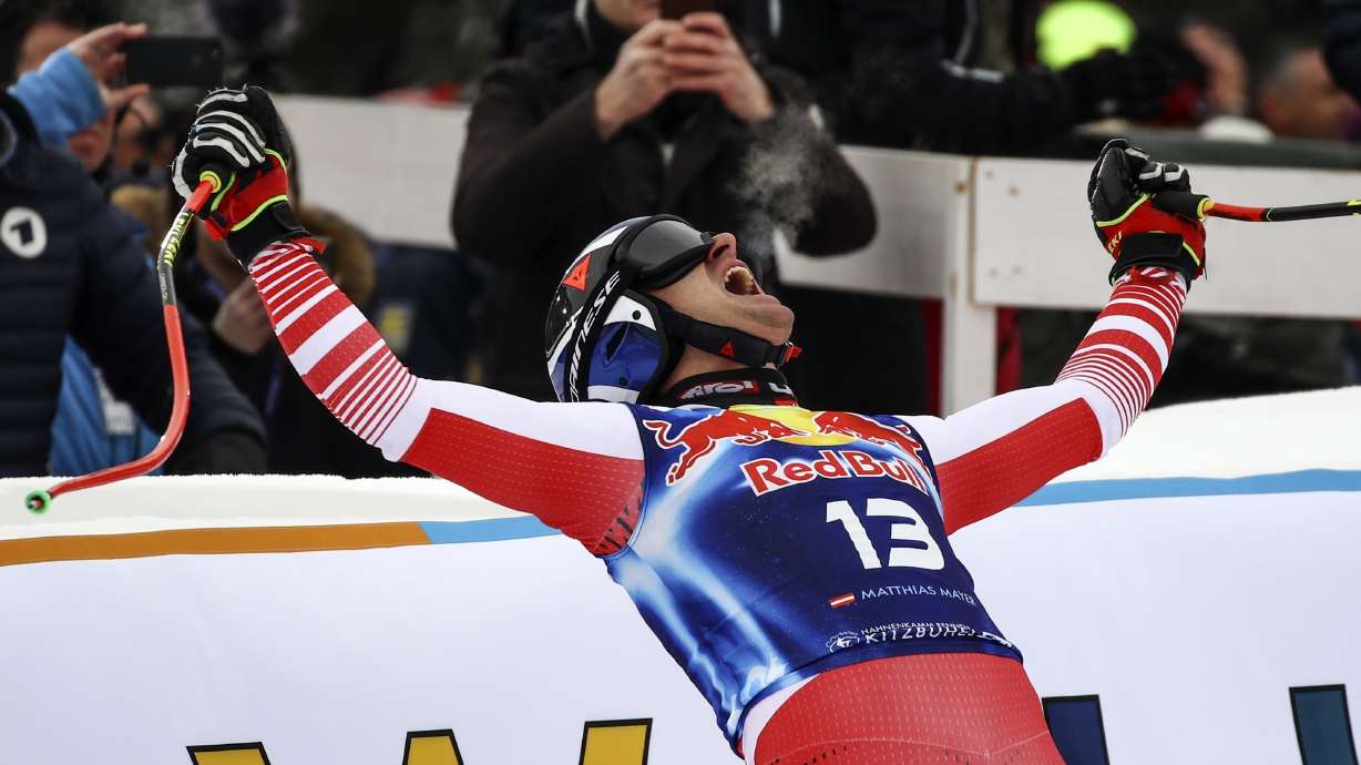 Mayer delights home crowd with Kitzbuehel downhill victory