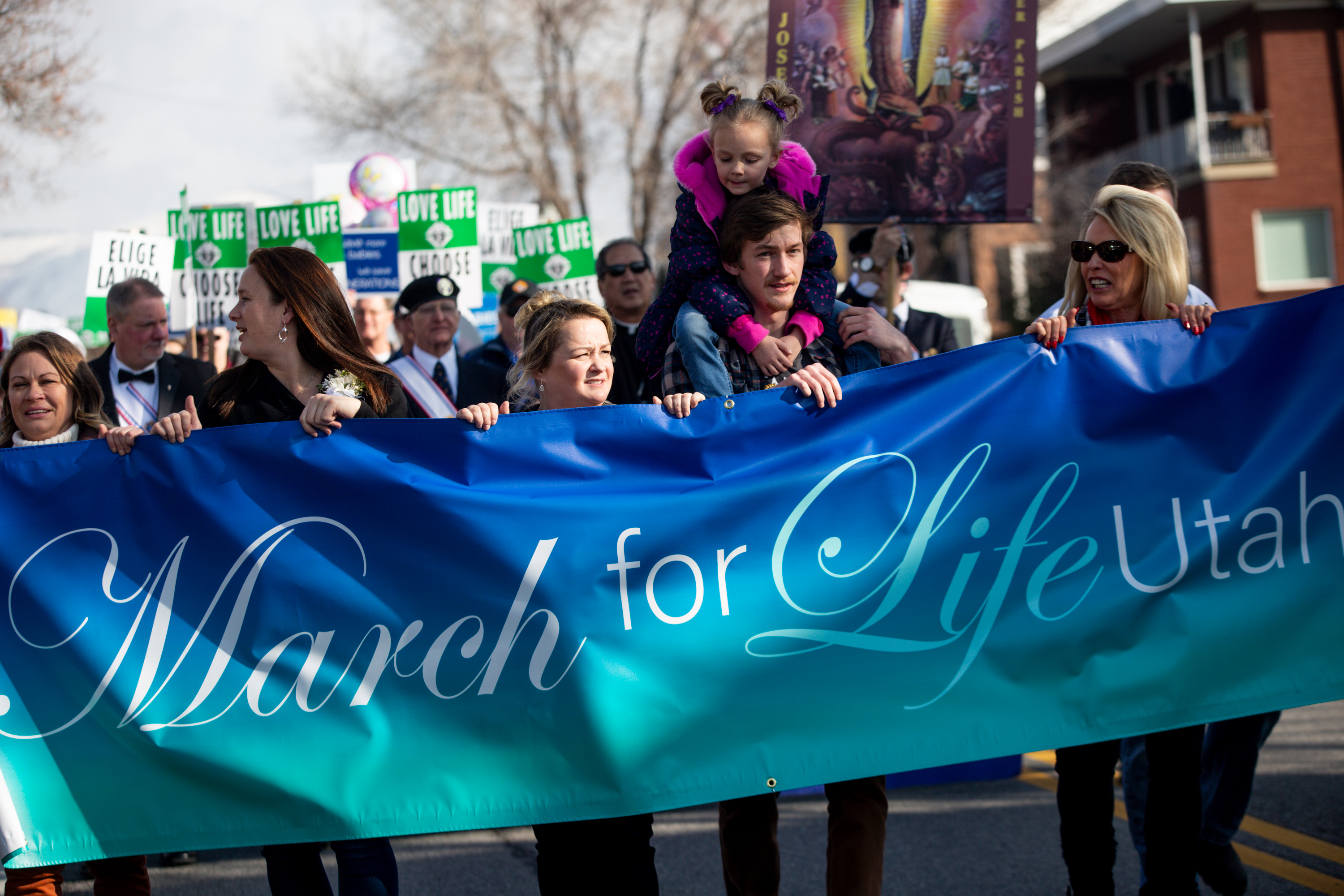 Thousands rally at the Utah Capitol during annual March for Life