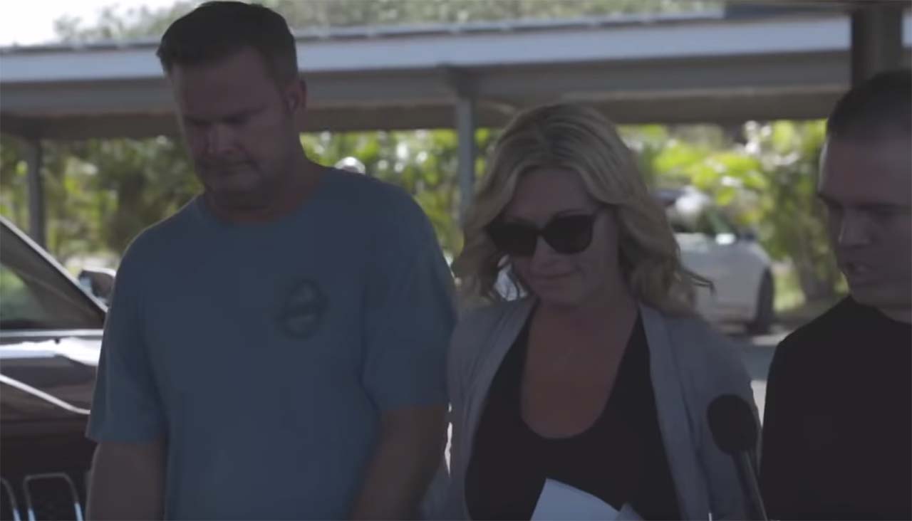 Chad and Lori Daybell after they were served with two search warrants Jan. 26, 2020. One of Lori Vallow Daybell's close cousins is shedding new light on her doomsday beliefs and the influence Chad Daybell may have had on her in the months leading up to the deaths of her children.