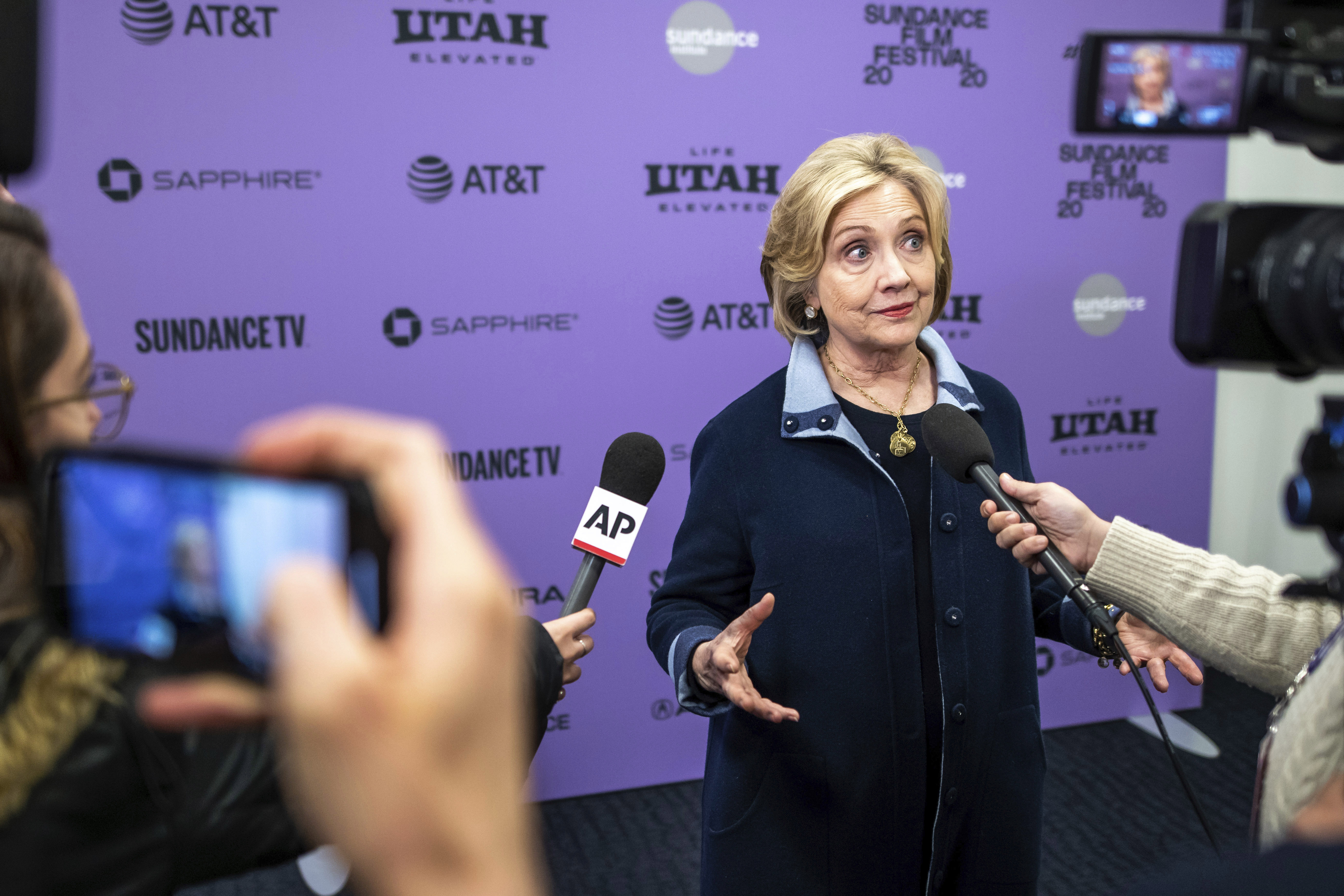 At Sundance, Clinton warns of voter suppression in election