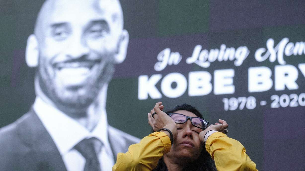 Tributes build outside arena known as House that Kobe Built