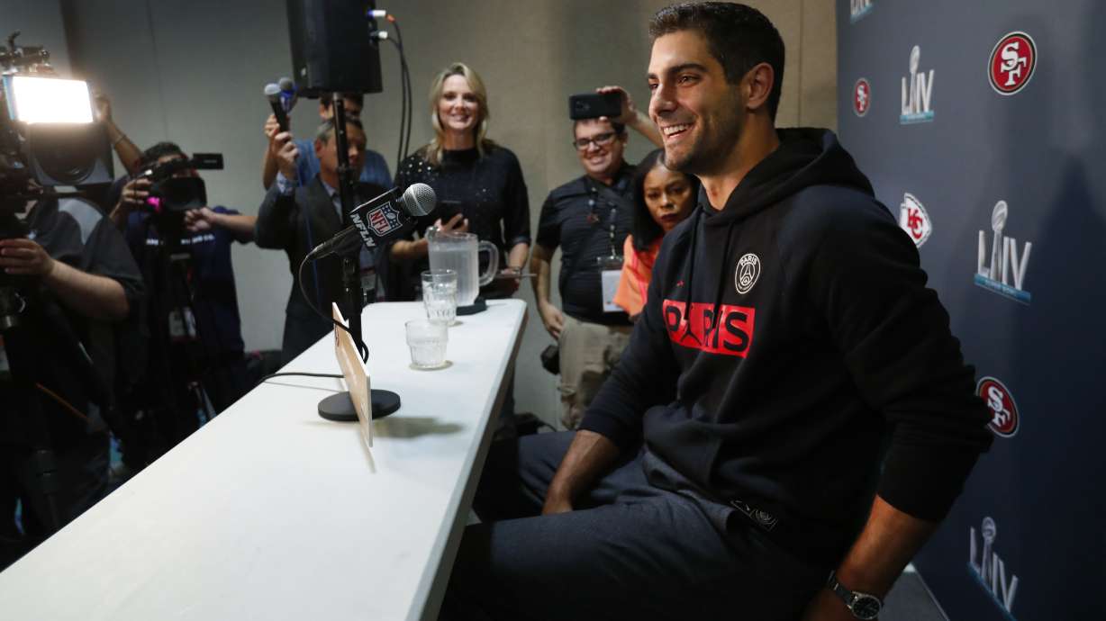 Garoppolo takes lessons from Brady into 1st Super Bowl start