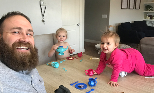 "I love being able to have tea parties with two of my favorite girls!!" — Jesse Harrison
