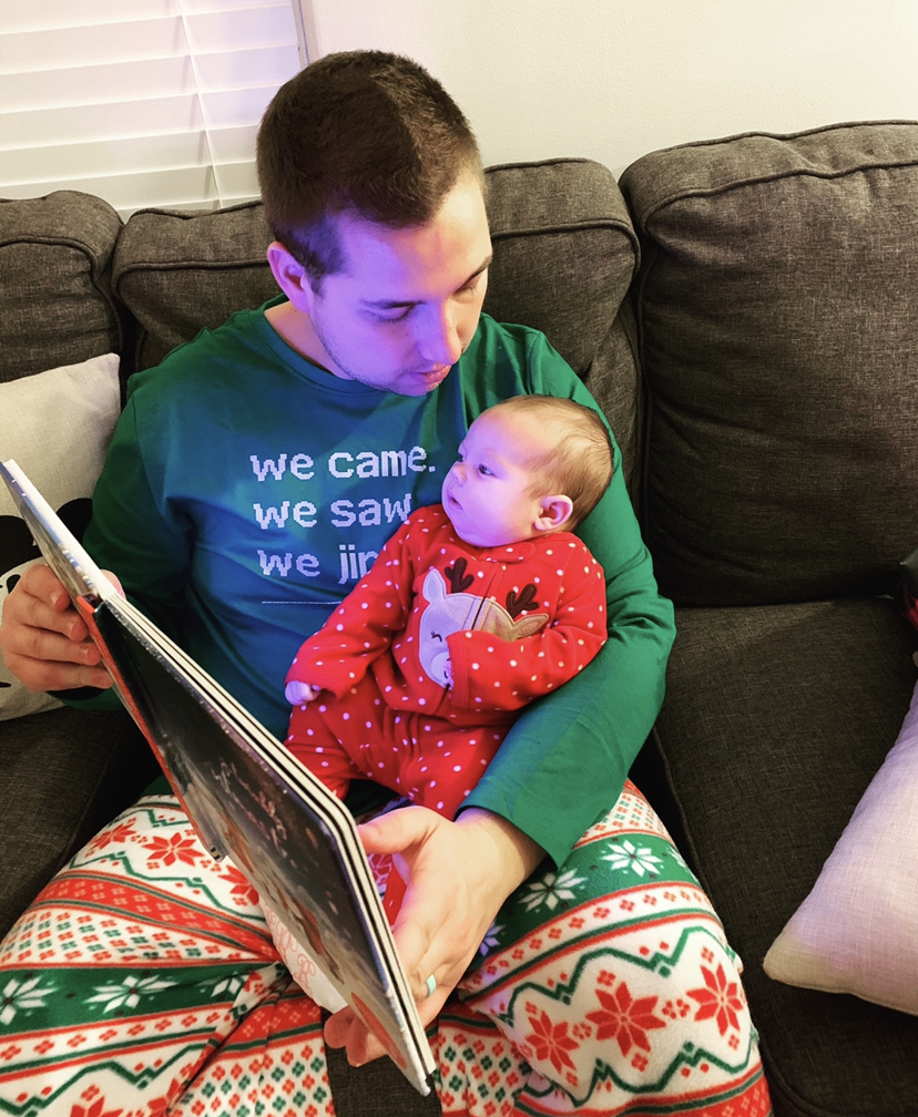 "The second my wife and I found our our child was going to be a girl we both cried for joy! I wanted a little girl that I could take to Disneyland to meet all the princesses and to see the magic light up in her eyes. I love reading her books and seeing her eyes light up as she sees each different picture and each time I do a new voice. I will always be her cheerleader with whatever she decides to do in life!" - Colbey Bentley