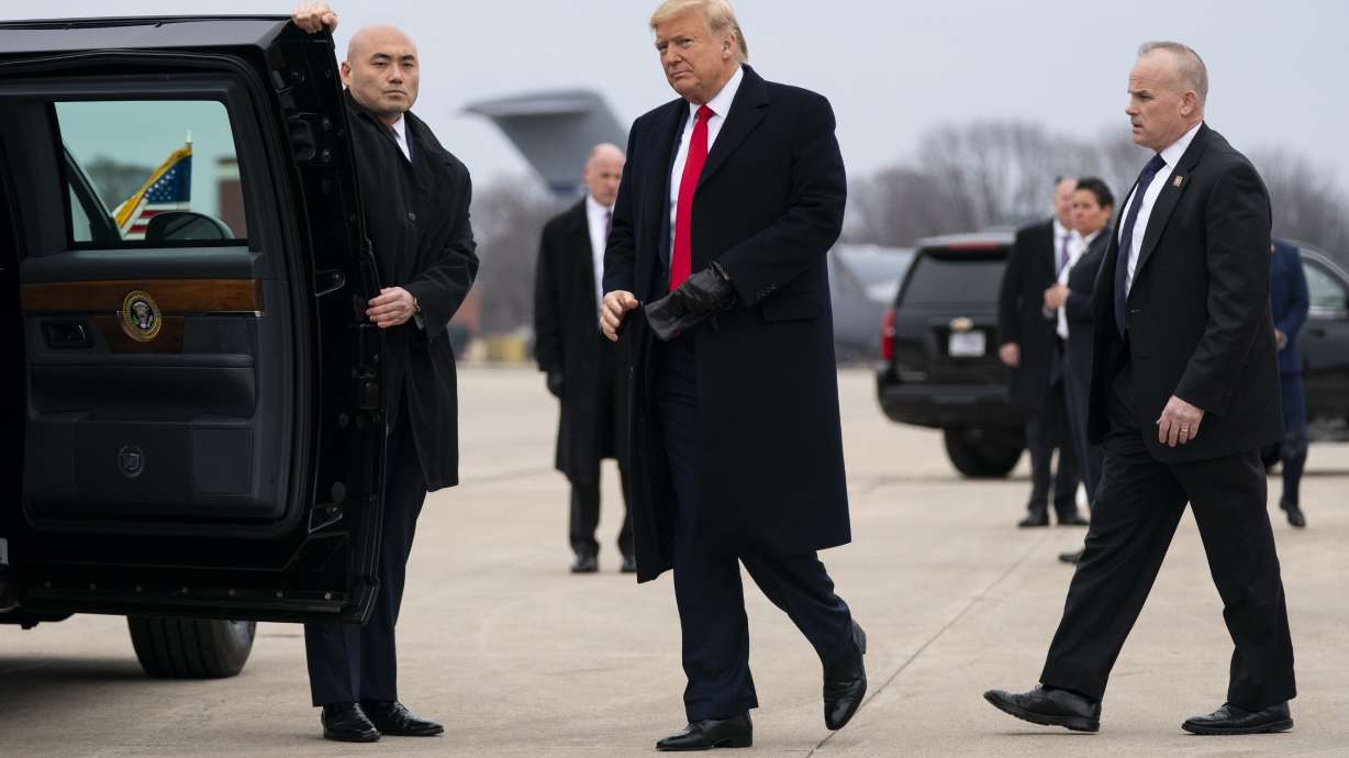 Trump counters Senate impeachment trial with Midwest visit