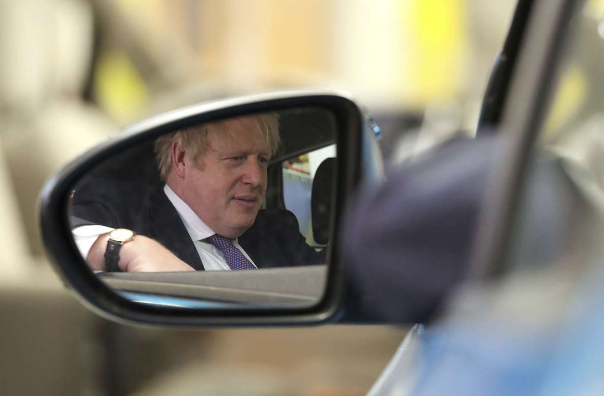 Britain's Prime Minister Boris Johnson during a visit to the Industry Centre at the University of Sunderland, on Friday Jan. 31, 2020. Photo: Scott Heppell, AP Photo