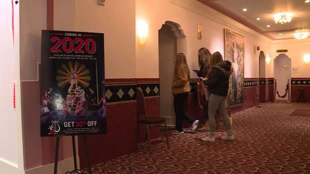 Patrons file into the theatre before a showing of “The Seven Year Itch.” (Photo: Ray Boone, KSL TV)