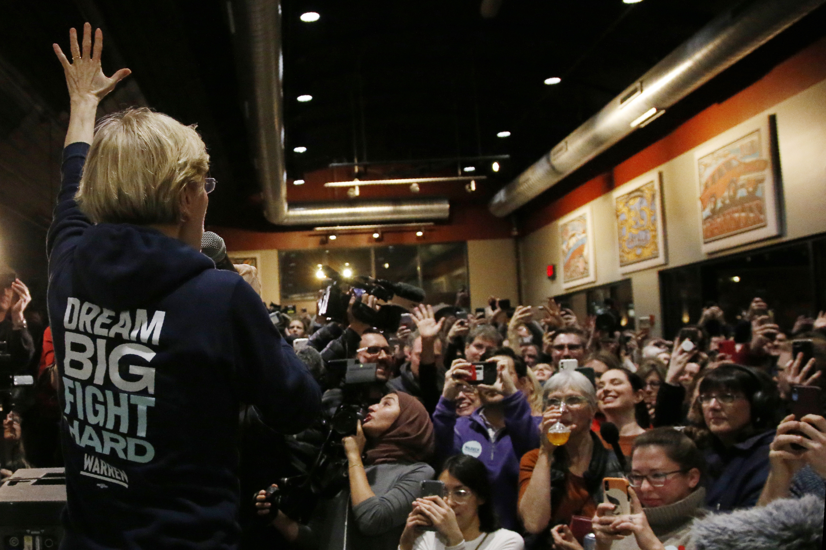 The Latest: Yang says his caucus success will be a 'shock'