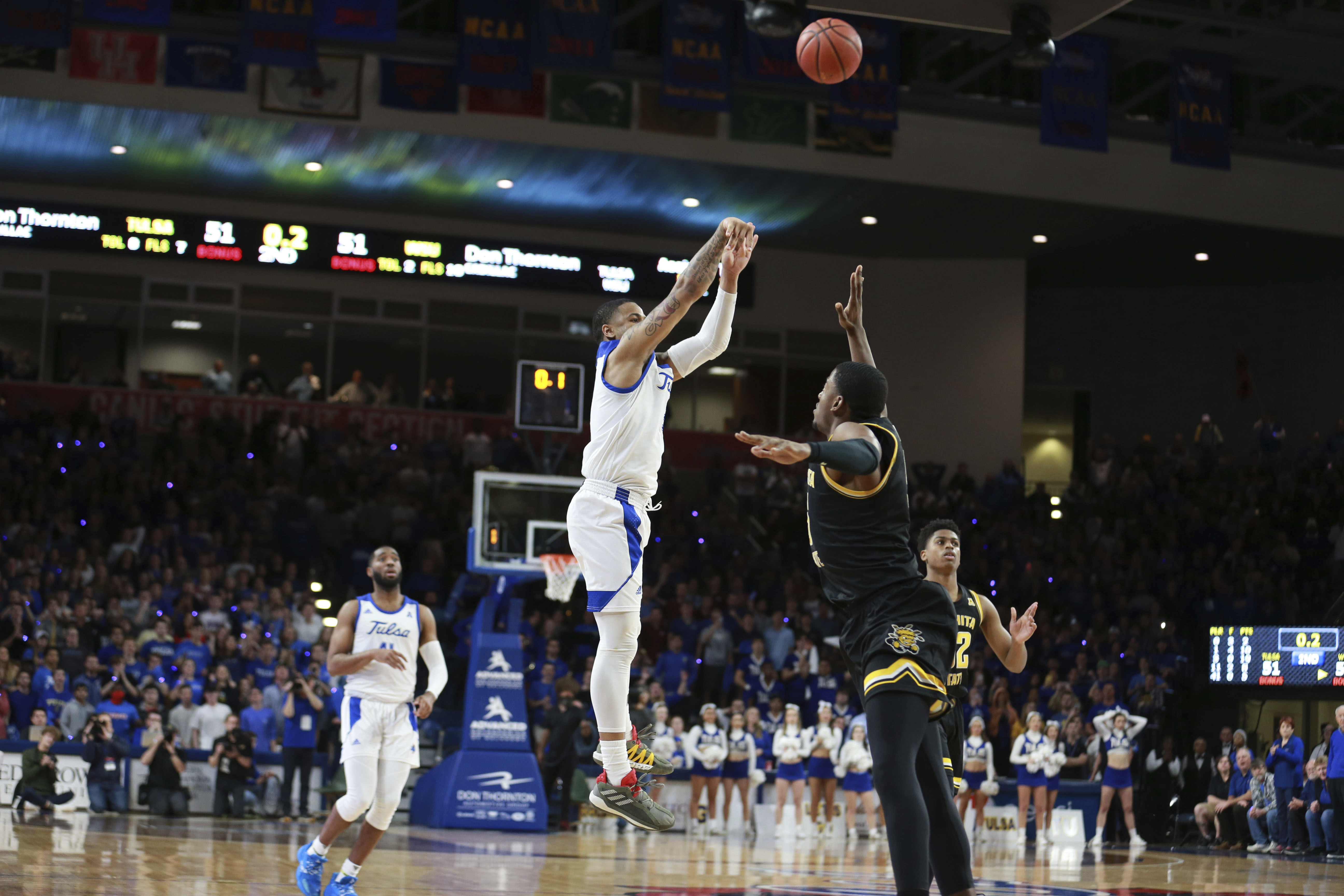 Joiner hurries, hits late 3, Tulsa tops No. 23 Wichita St 