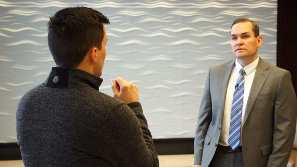 FBI Special Agent Mark Roberts explains how a smart TV can become a cybercriminal’s pathway into your home Monday, Feb. 3, 2020. Photo: KSL TV