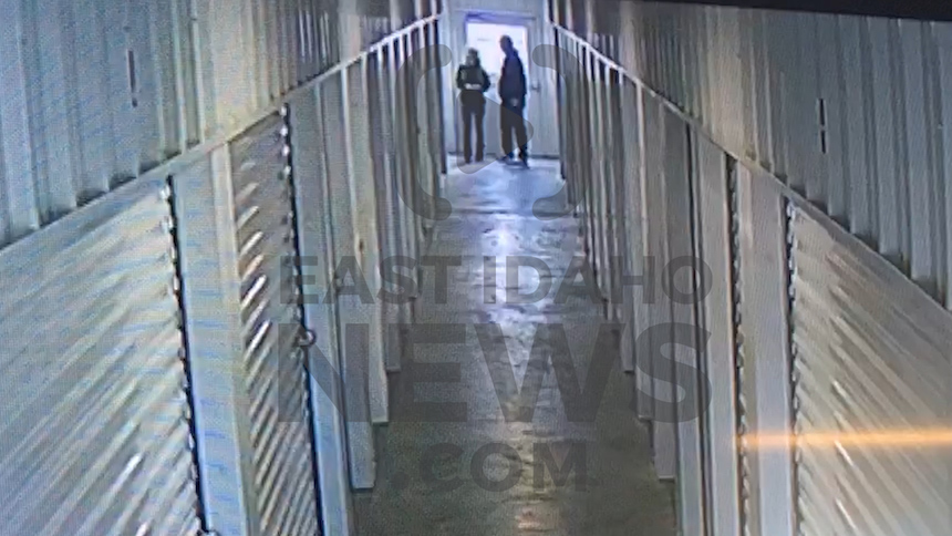 Surveillance cameras show what appears to be Lori Vallow Daybell and a man visiting her storage unit. (Photo: Self Storage Plus)