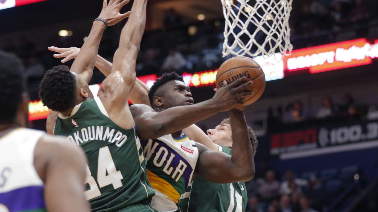 Giannis has 34 points, 17 rebounds as Bucks top Pelicans