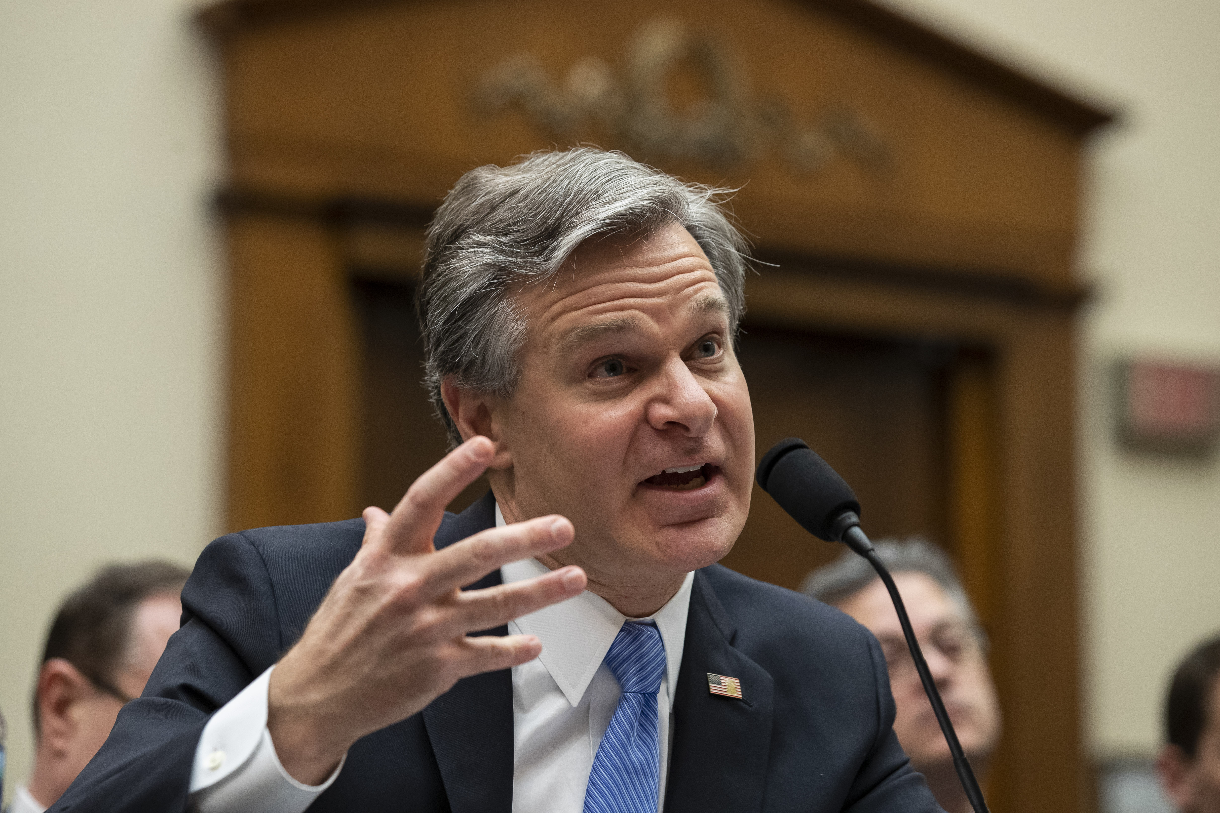 FBI director warns of ongoing Russian 'information warfare'
