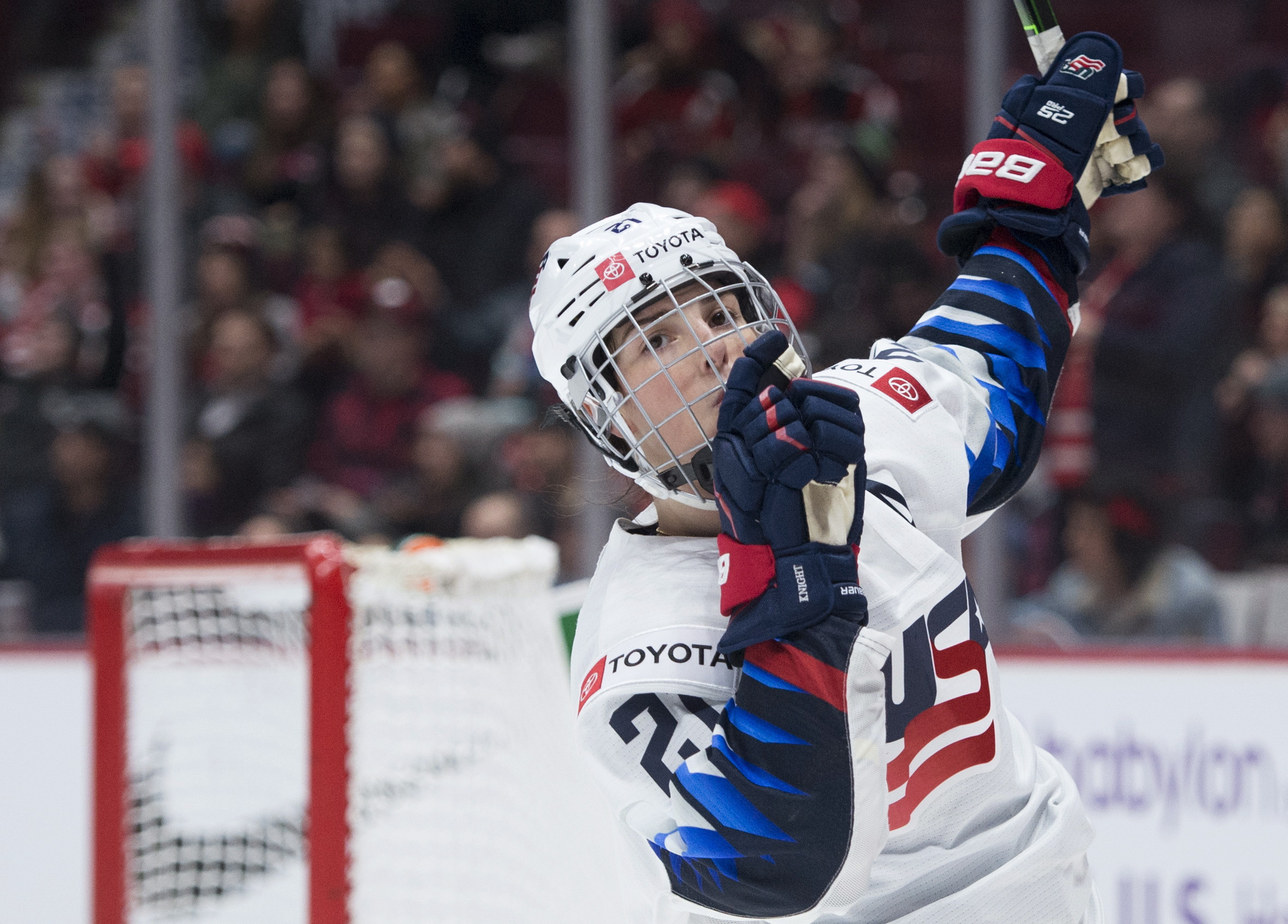 Goalie Katie Burt gets the win as the US tops Canada 3-1