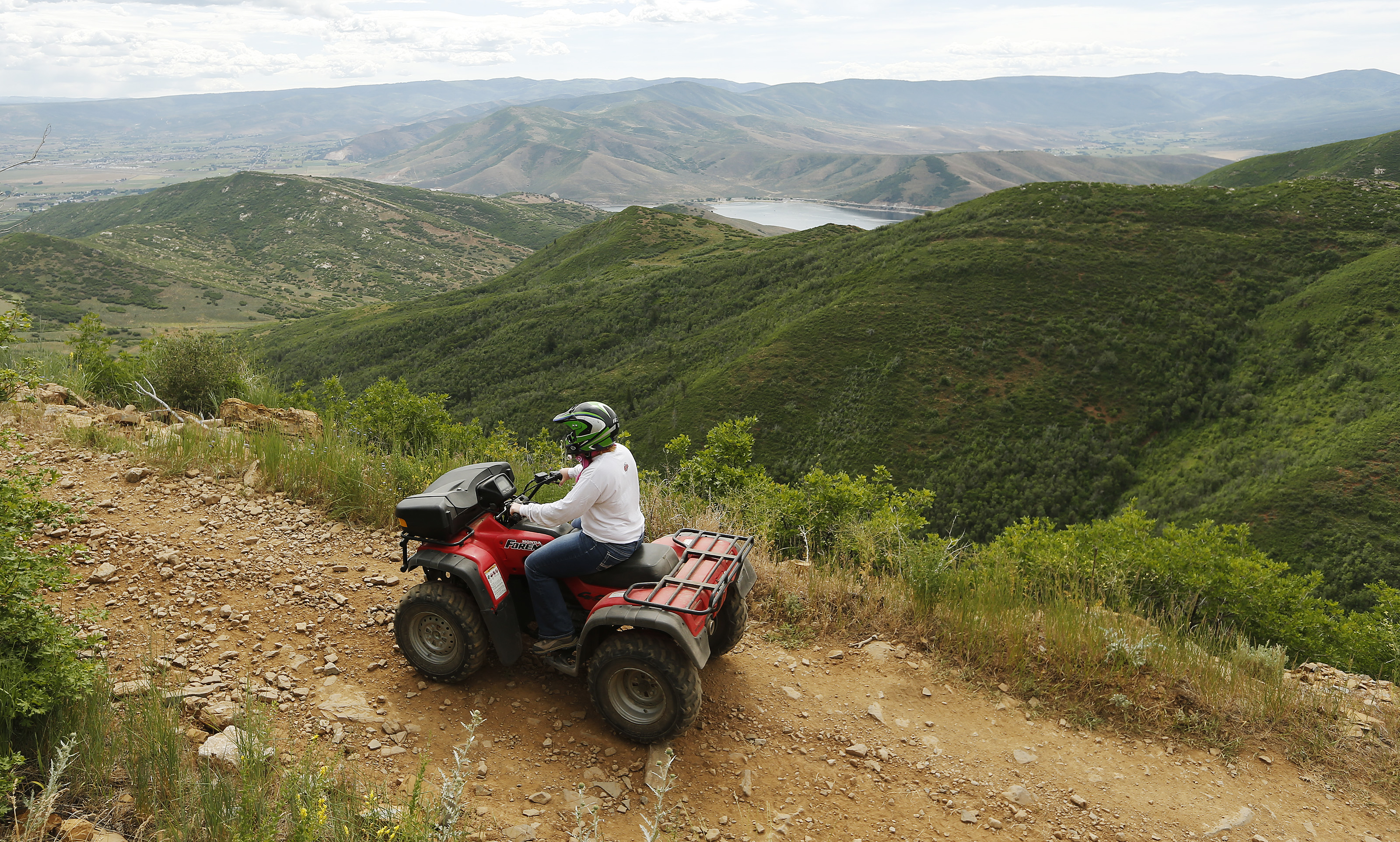 An OHV rider climbs the Cascade Springs trail in Wasatch Mountain State Park Sunday, June 22, 2014. (Photo: Jeffrey D. Allred, KSL, File)