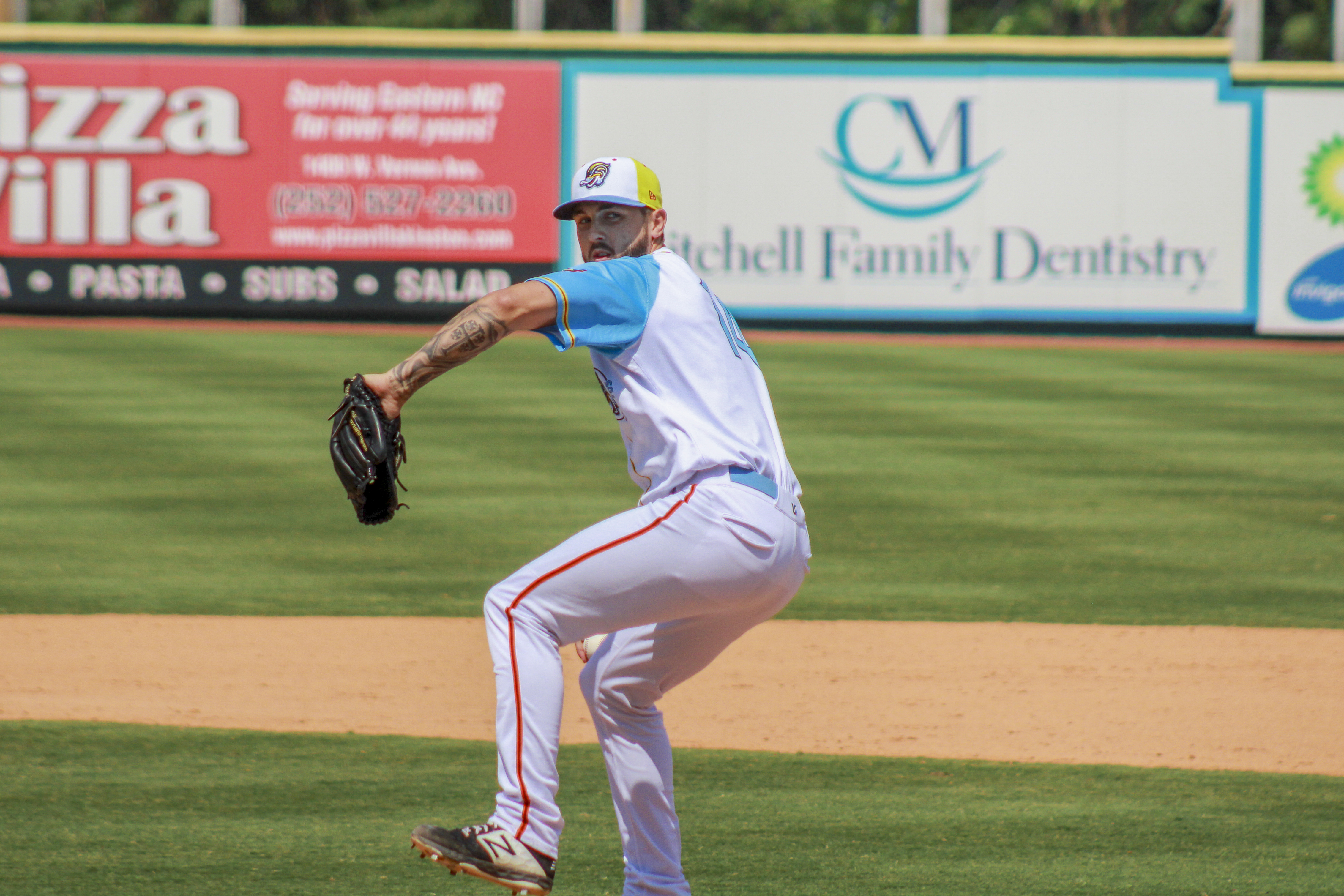 With Joe Barlow’s recent promotion from the Down East Wood Ducks to Double-A Frisco, the Riverton High product has now pitched for five teams since Texas drafted him in the 11th round of the MLB draft in 2016. (Photo: Matthew Edwards, Down East Wood Ducks)