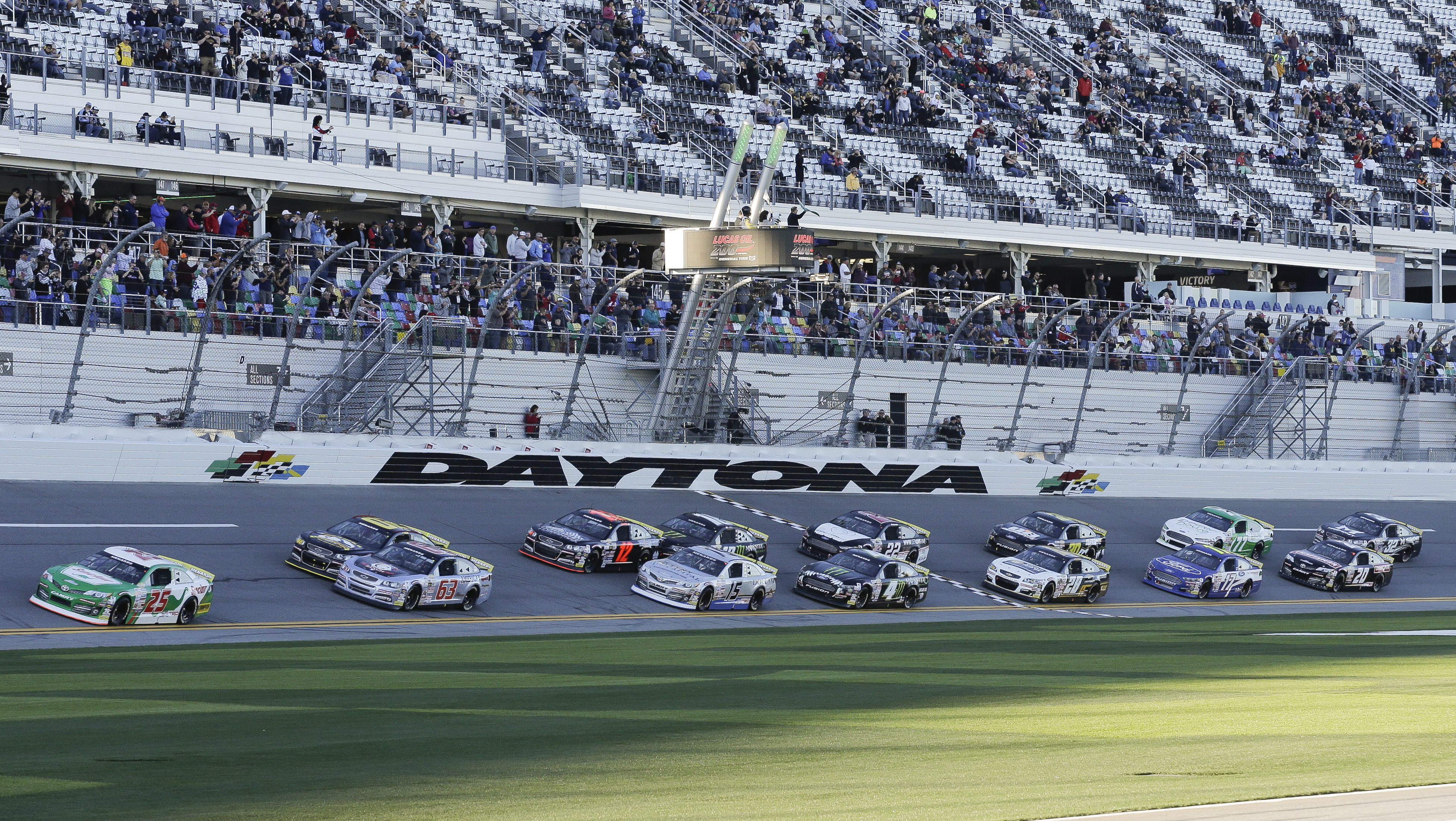 Self wins ARCA opener at Daytona, edges rising star Deegan