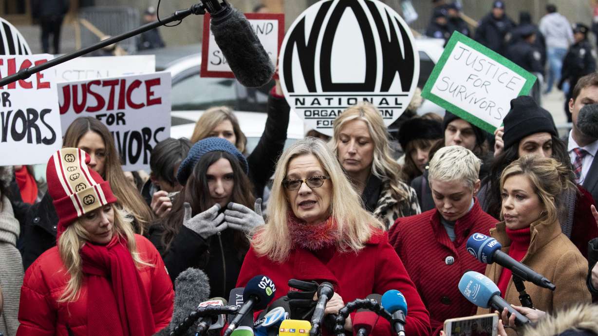 Weinstein's many accusers follow trial anxiously from afar