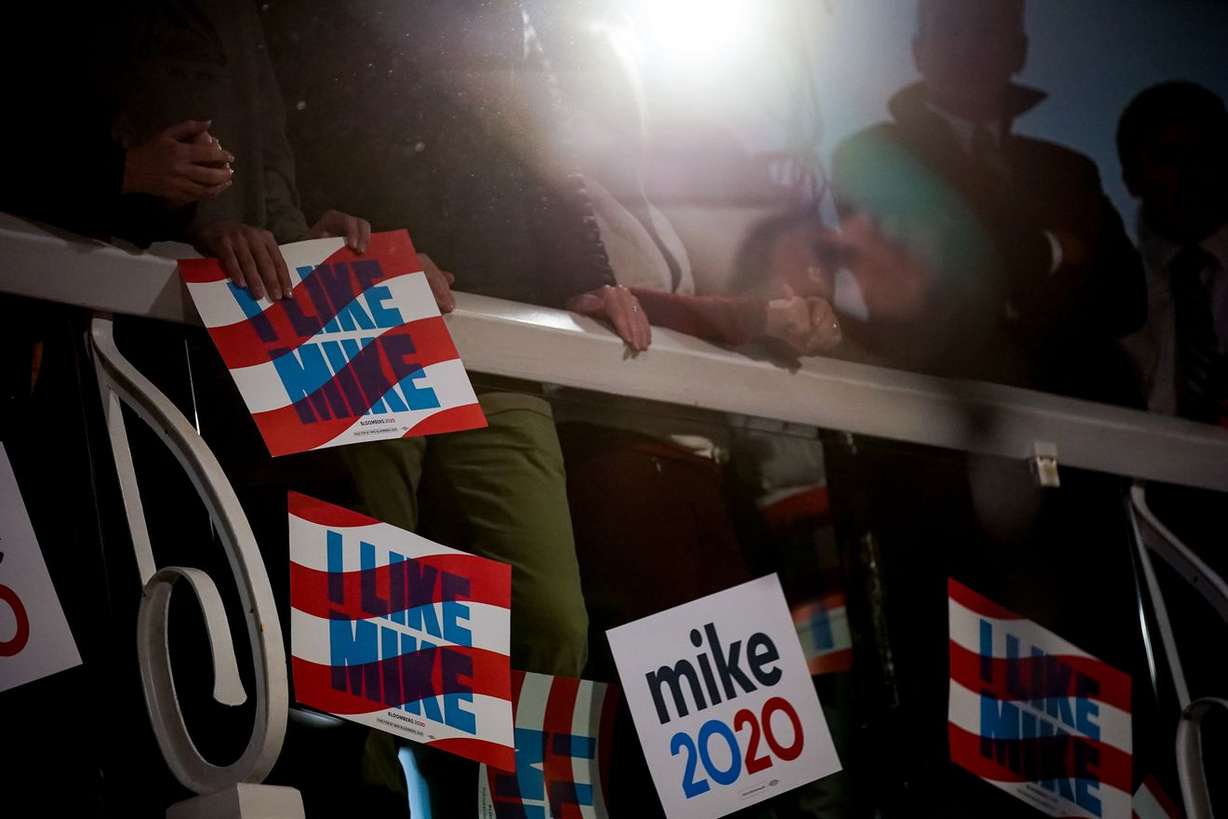 FILE- People wait for the arrival of Democratic presidential candidate Michael Bloomberg for a campaign event at Impact Hub in Salt Lake City on Saturday, Jan. 18, 2020. (Photo: Spenser Heaps, KSL, File)