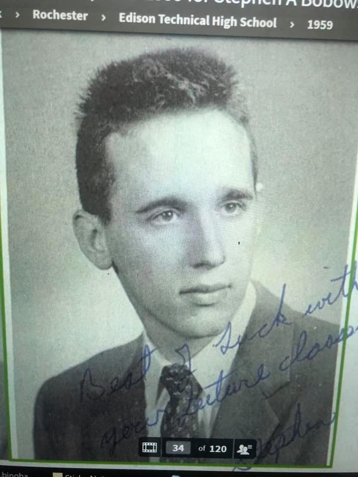 Juan Vasquez found this picture of his father, Stephen Bobowski, in high school while doing some internet sleuthing. (Photo: Courtesy of Juan Vasquez)