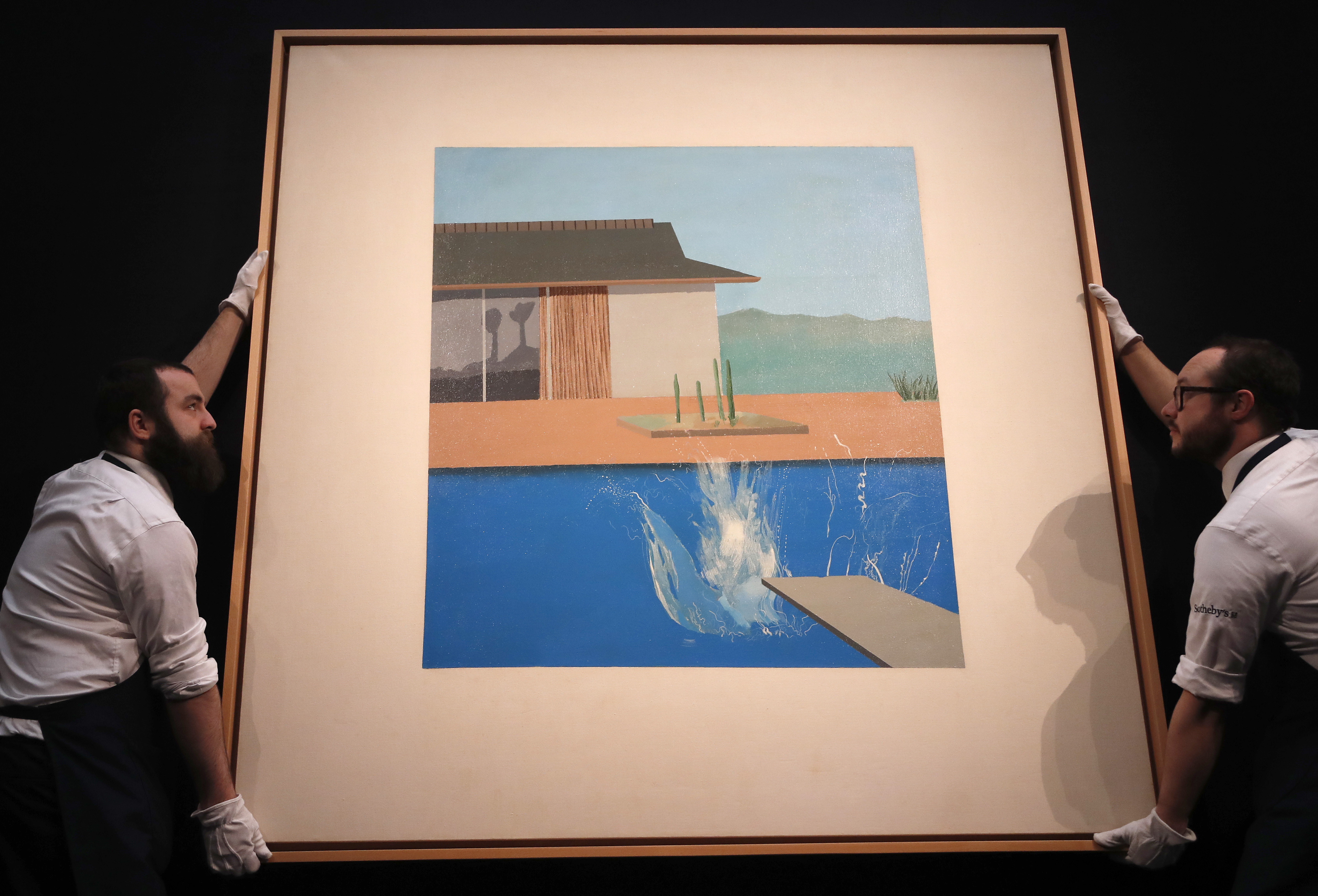 Hockney painting makes splash, sells at auction for $30M