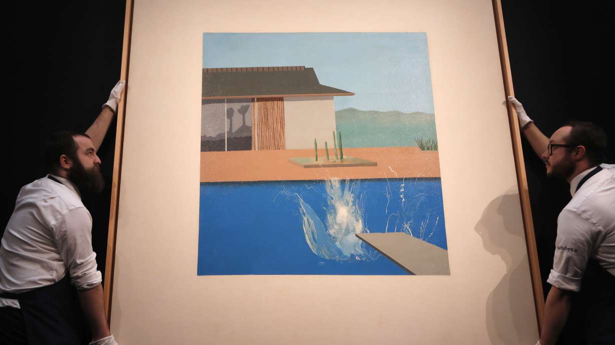 Hockney painting makes splash, sells at auction for $30M