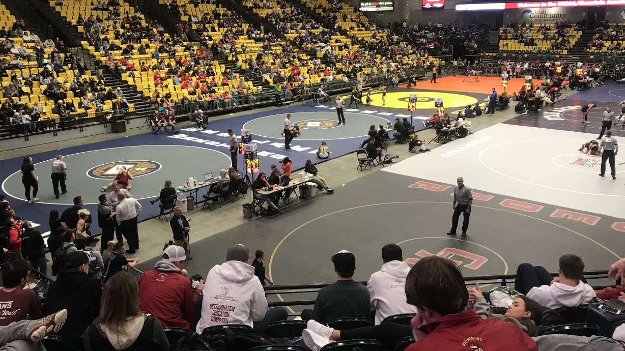 Viewmont's Evans, Zesiger carve joint path to 5A wrestling semifinals; Pleasant Grove rolling in 6A