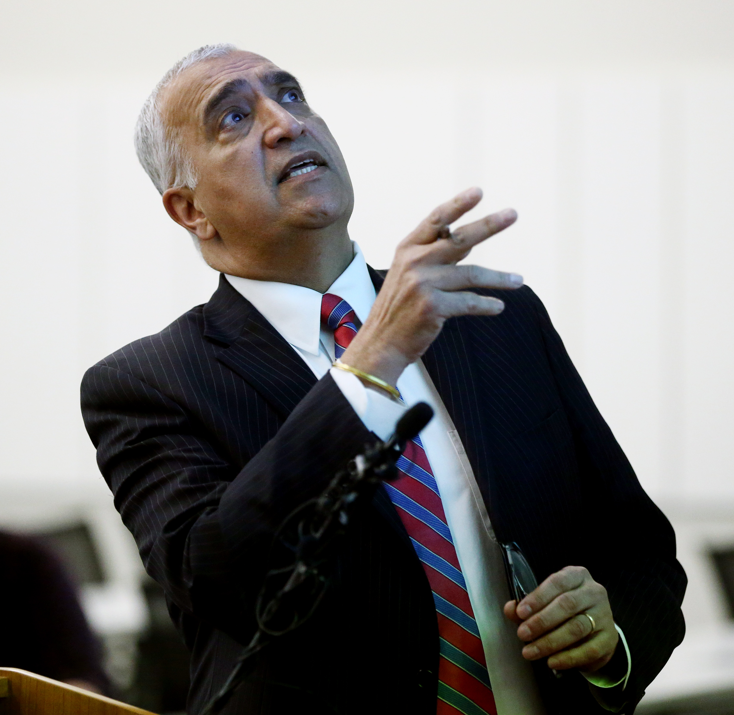 Salt Lake County District Attorney Sim Gill speaks during a press conference at the Salt Lake County District Attorney’s Office in Salt Lake City on Friday, Feb. 14, 2020, about an officer-involved shooting in April that left Harold Vincent Robinson dead following a dramatic high-speed chase that ended when Robinson crashed into the front of a store on State Street. Gill found the 10 Salt Lake police officers, three Utah Highway Patrol troopers and two Unified police officers were justified in the use of deadly force. (Photo: Scott G Winterton, KSL)