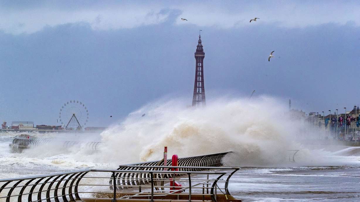 UK faces another fierce storm; 2 found dead in rough seas