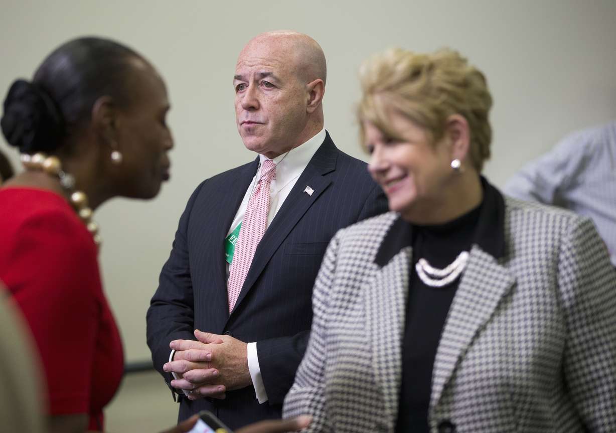 FILE — In this Oct. 22, 2015, file photo former New York Police Commissioner Bernie Kerik attends a forum on criminal justice reform on the White House complex in Washington. President Donald Trump granted clemency to Kerik. (Pablo Martinez Monsivais, AP Photo, File)