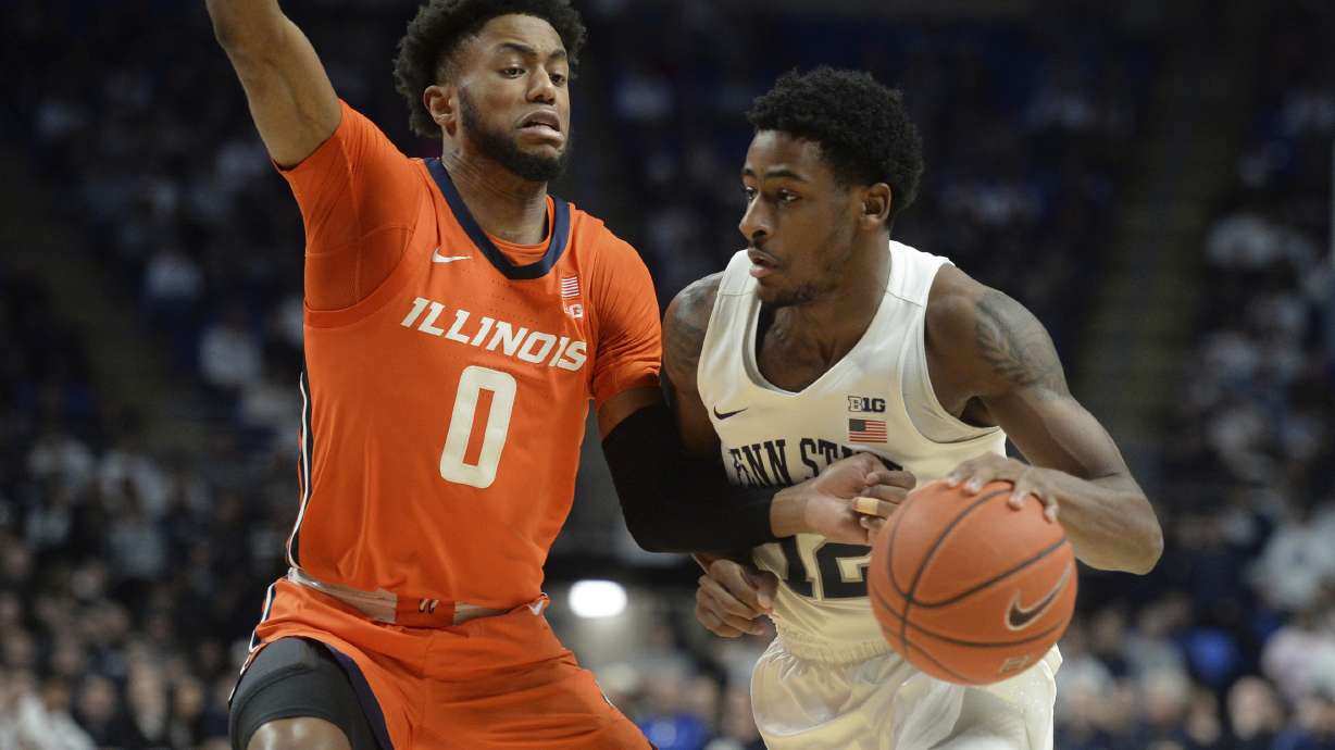 Dosunmu scores 24, Illinois beats No. 9 Penn State 62-56
