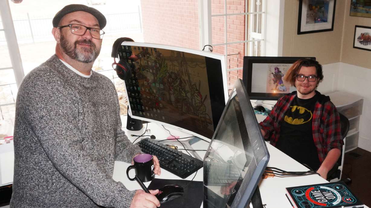 Utah father, son create graphic novel for DC featuring hero with dyslexia