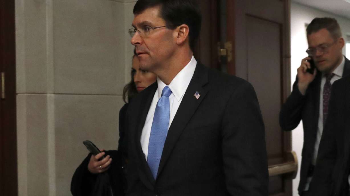 Pentagon chief visits nuke base to highlight weapon spending