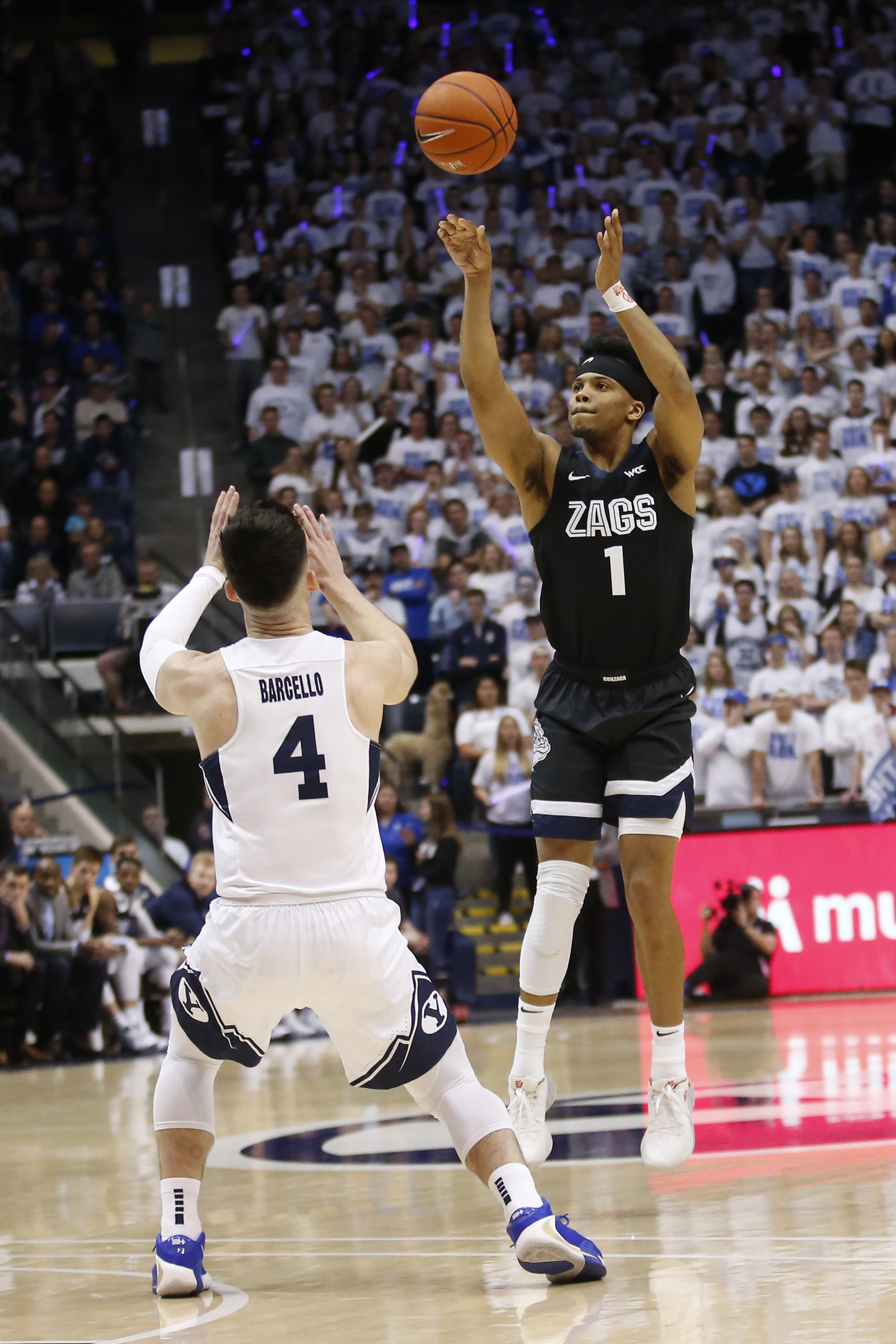 No. 23 BYU upsets No. 2 Gonzaga 91-78