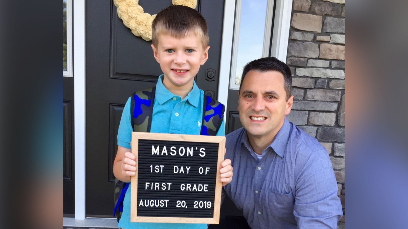 Craig and his son, Mason, celebrating Mason's first day of first grade. (Photo: Courtesy Craig Krejci)